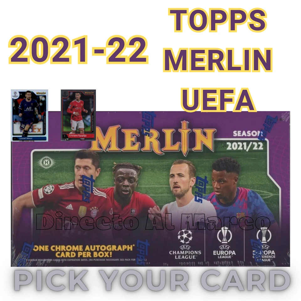 2021-22 Topps Chrome Merlin UEFA Pick Your Player Card #1-150 BASE - Image 1 of 1