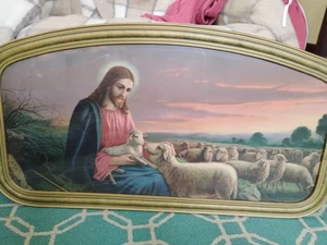 Vintage Der gute Hirte von Josef Untersberger 30 x 16 - Bild 1 von 12