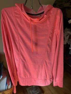 Sudadera con capucha ligera naranja AVIA para mujer con orificios para el pulgar talla XXL Foto 1 de 3