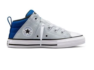 NIB CONVERSE Chuck Taylor All Star AXEL Boys’ Sneakers - Gray/Blue - Size 3 - Picture 1 of 4