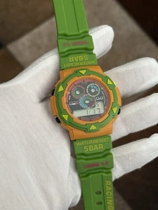 Rare Vintage Citizen Q&Q Racing Men’s Digital Chronograph Sports Watch JDM 1990s - Picture 1 of 6