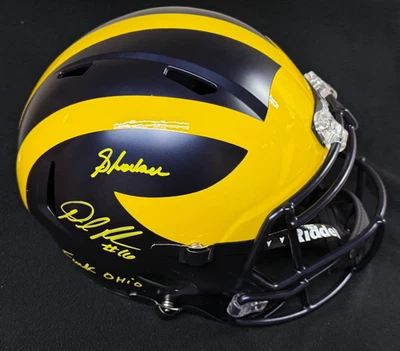 Denard Robinson Signed "F*** Ohio" Michigan Wolverines Full Size Helmet JSA COA - Image 1 of 4