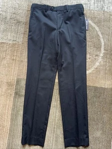 Michael Kors Boys Husky Wool-Blend Flat Front Pant Black Size 14 - Picture 1 of 11