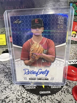 2021 Leaf Perfect Game All-American Classic Robby Snelling RC 1/1 SSP Auto - Image 1 of 4