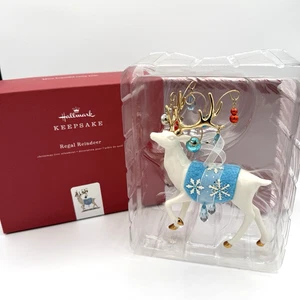 Renna da scaffale ornamento porcellana Hallmark Keepsake 2018 - Foto 1 di 5