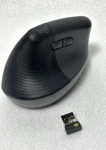 Logitech Lift Wireless Vertical Mouse MR0094 Graphite (LEFT-Handed) WITH dongle - Picture 1 of 20