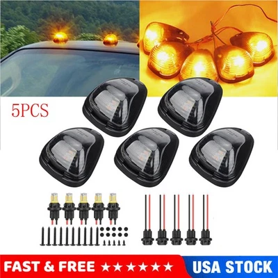 Marcador de luces de techo de cabina ámbar LED Smoke Len para Ford F250 F350 F450 Super Duty 5x Foto 1 de 4