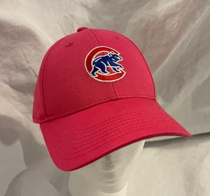 Chicago Cubs Retro Logo '47 Brand MLB Snapback Hat Cap PINK Girls Kids Sz - Picture 1 of 12