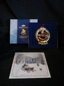 Adorno de Navidad Asociación Histórica de la Casa Blanca 2003 en caja con folleto  - Imagen 1 de 10