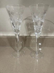 2er Set Waterford Wein Champagner Kristall Gläser Flöten - Bild 1 von 5
