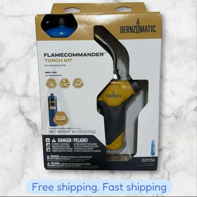 NEW Bernzomatic FlameCommander Torch Kit Adjustable Swirl Flame w/ Propane SHIP - Image 1 of 3