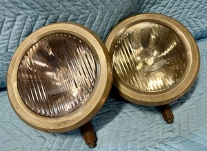 PAIR of 1913 - 1923 DODGE BROTHERS Headlights Automobile Headlamps 1920s Bezels - Picture 1 of 15