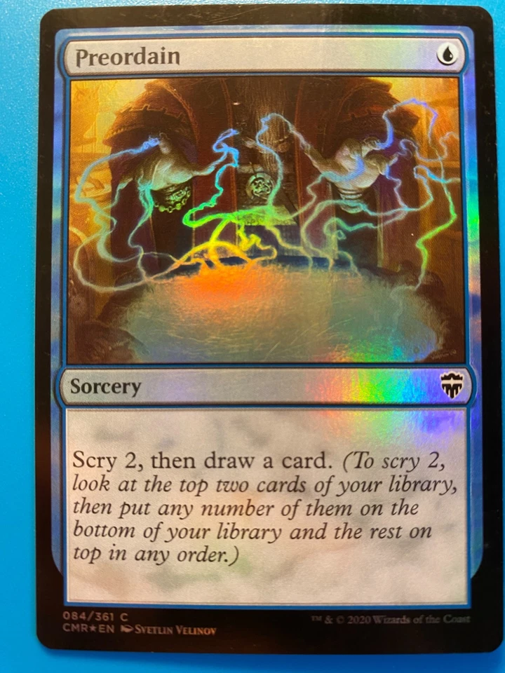 MTG 1x FOIL Preordain # 84 Commander Legends Magic the Gathering Card x1 NM - Image 1 of 1