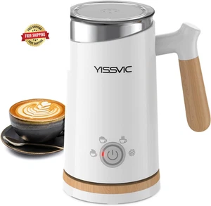 YISSVIC Milk Frother Electric Steamer Automatic Hot or Cold 300ML - Picture 1 of 9