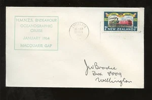 ANTARCTIC 1964 NZ RAILWAY 3d SHIP OCEANOGRAPHIC CRUISE - Picture 1 of 1