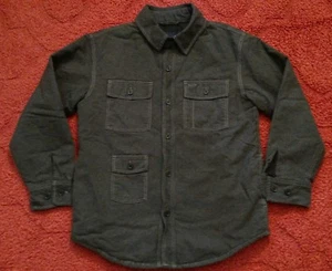GAP JACKET kids large (10) gray ouside/black inside 5pockets white stick outline - Picture 1 of 7