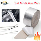 2&quot;x 16&#39;Adhesive Exhaust Header Turbo Manfold Pipe Aluminum Heat Shield Wrap Tape