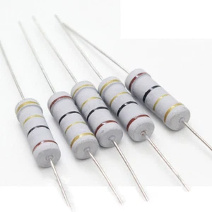 10pcs 0.1-10ohm 2W Speaker Crossover Color Ring Resistance Carbon Film Resistor - Picture 1 of 5