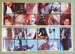 LOTE DE 2 PEGATINAS STAR WARS EMPIRE STRIKES BACK 1980 BURGER KING SUPER ESCENA - Imagen 1 de 4