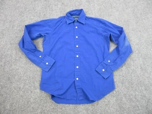 Ralph Lauren Shirt Boys 4 Blue Button Up Casual Preppy Logo Youth Kids - Picture 1 of 11
