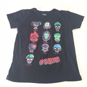 DC Comics Mujer Escuadrón Suicida Cráneo Personajes Con Licencia Camiseta Negra Pequeña - Imagen 1 de 6