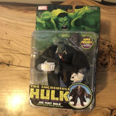 MARVEL THE INCREDIBLE HULK JOE FIXIT 2004 TOYBIZ MARVEL TOMMY GUN Opened Package - Image 1 of 4
