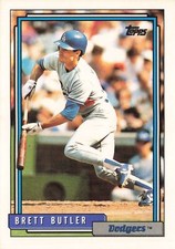 Brett Butler 1992 Topps #655 Los Angeles Dodgers