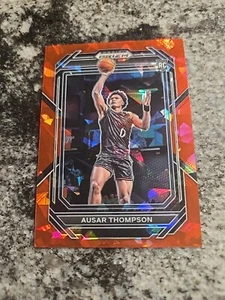Ausar Thompson 2023-24 Panini Prizm Draft Picks Red Cracked Ice Prizm #17 RC - Picture 1 of 4