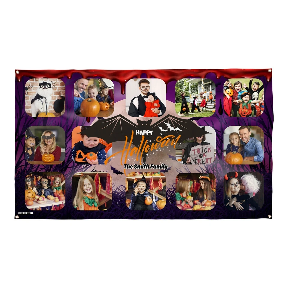 Halloween Decoration - Bat Moon - 5 x 3 ft Banner - Image 1 of 1