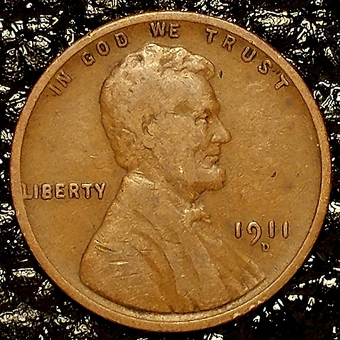 1911-D Lincoln Cent ~ FINE (F / FN) Condition ~ $20 ORDERS SHIP FREE! Cover