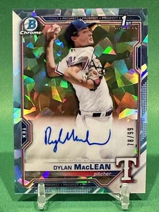2021 Bowman Sapphire Edition Aqua Refractor /99 Dylan MacLean BSPA-DMA Auto - Picture 1 of 2