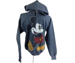 Disney Parks Kids XL Sweatshirt Classic Mickey Mouse Hoodie Pullover Gray EUC - Picture 1 of 3