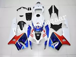 Fit for 2005 2006 CBR600RR TT Legends White Blue Red ABS Injection Fairing Kit - Foto 1 di 9