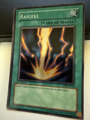 Porteguese - Raigeki - LDB P053 - 1st Edition - NEAR MINT - Super Rare - Image 1 of 4