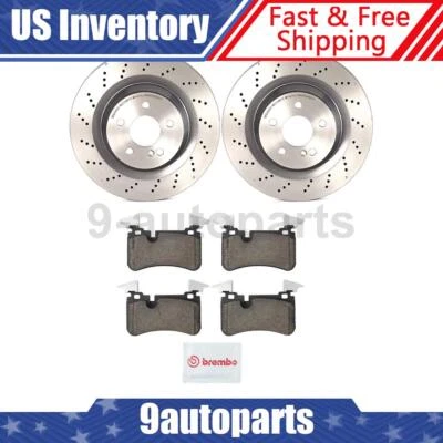 Brembo OE Rear Brake Rotors Ceramic Pads For 2007-2008 Mercedes-Benz SL55 AMG - Изображение 1 из 4