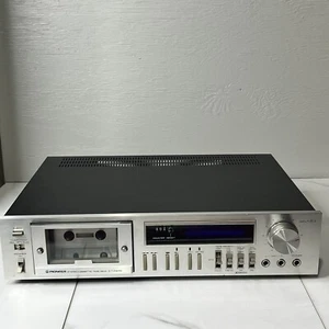PIONEER Model CT-F615 Stereo Cassette Tape Deck For Parts or Repair See Video - Picture 1 of 15