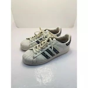 Adidas Glitter Superstar Sneakers Vintage Y2K Size Kids 6.5 Womens 8 - Picture 1 of 9