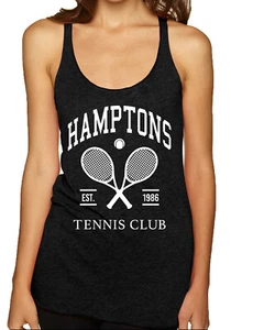 Hamptons Tennis Club Est 1986 Sport Tri-Blend Racerback Tank Top - Bild 1 von 3