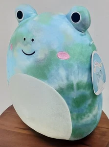 Squishmallows Ferdie the Frog 12" Plush Toy Tie Dye Blue Green - Picture 1 of 8