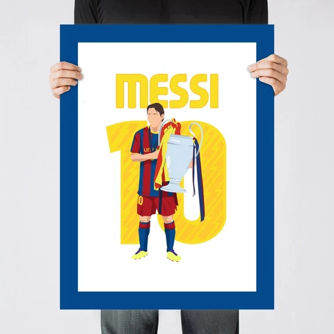 Lionel Messi, 2011 UCL Final Barcelona Wembley Print/Poster/Wall-Art [Part 4/4] Cover