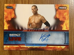 FRANKIE KAZARIAN 2013 TRISTAR TNA RED PARALLEL AUTOGRAPH #L36 /5 SP - Picture 1 of 2