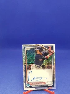 Fraymi De Leon 2024 Bowman Chrome AUTOGRAPH #CPA-FD 107/150 - Picture 1 of 2
