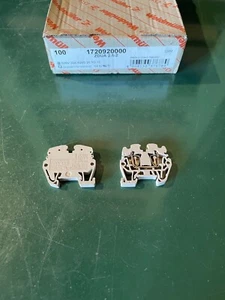 Abrazadera de línea de paso Weidmüller ZDUA 2,5-2 (2 uds.) (#WEI05) - Imagen 1 de 1