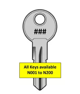Fits Thule Roof Rack - Pod - Ski Rack - N001 to N200 - 001-200 - Replacement Key - Picture 1 of 2