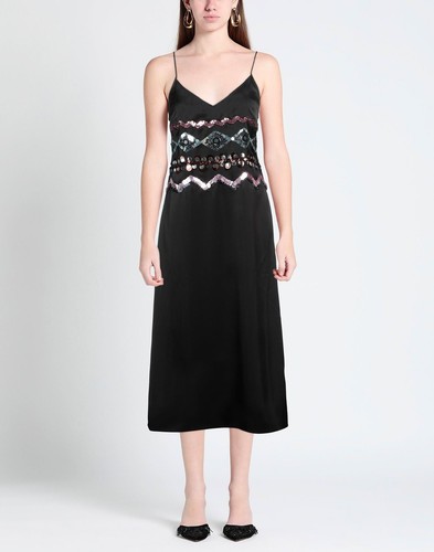 NUOVO SENZA ETICHETTE PREZZO AL PUBBLICO £ 460 COACH PAILLETTES CORPETTO SLIP DRESS TAGLIA US 2 UK 6 8