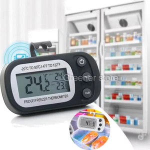 LCD Termometro & Gancio Refrigerator Congelatore Digitale Temperatura Monitor - Imagen 1 de 17