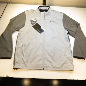 NEW NWT NIKE GOLF SHIELD STRETCH WINDBREAKER JACKET Sz Mens L Gray - Imagen 1 de 4