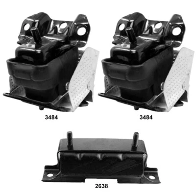 Soportes de motor y montaje de transmisión 3 piezas para Chevrolet Tahoe, Cheyenne, Avalanche 5,3 L Foto 1 de 3