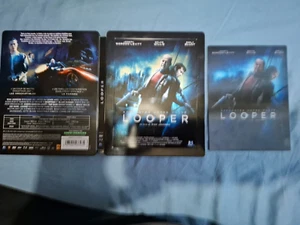 Looper Lenticular Magnet cover Blu-ray + DVD Steelbook Import with ENGLISH audio - Picture 1 of 17