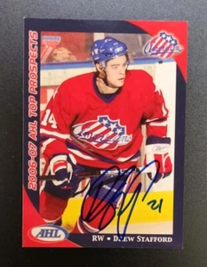 !Autographed! 2007 Choice Marketing AHL Top Prospects #39 Drew Stafford - Picture 1 of 2